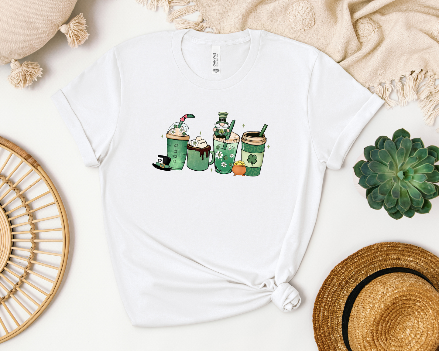 *NEW* ST. PATTY COFFEE CUPS SHIRT