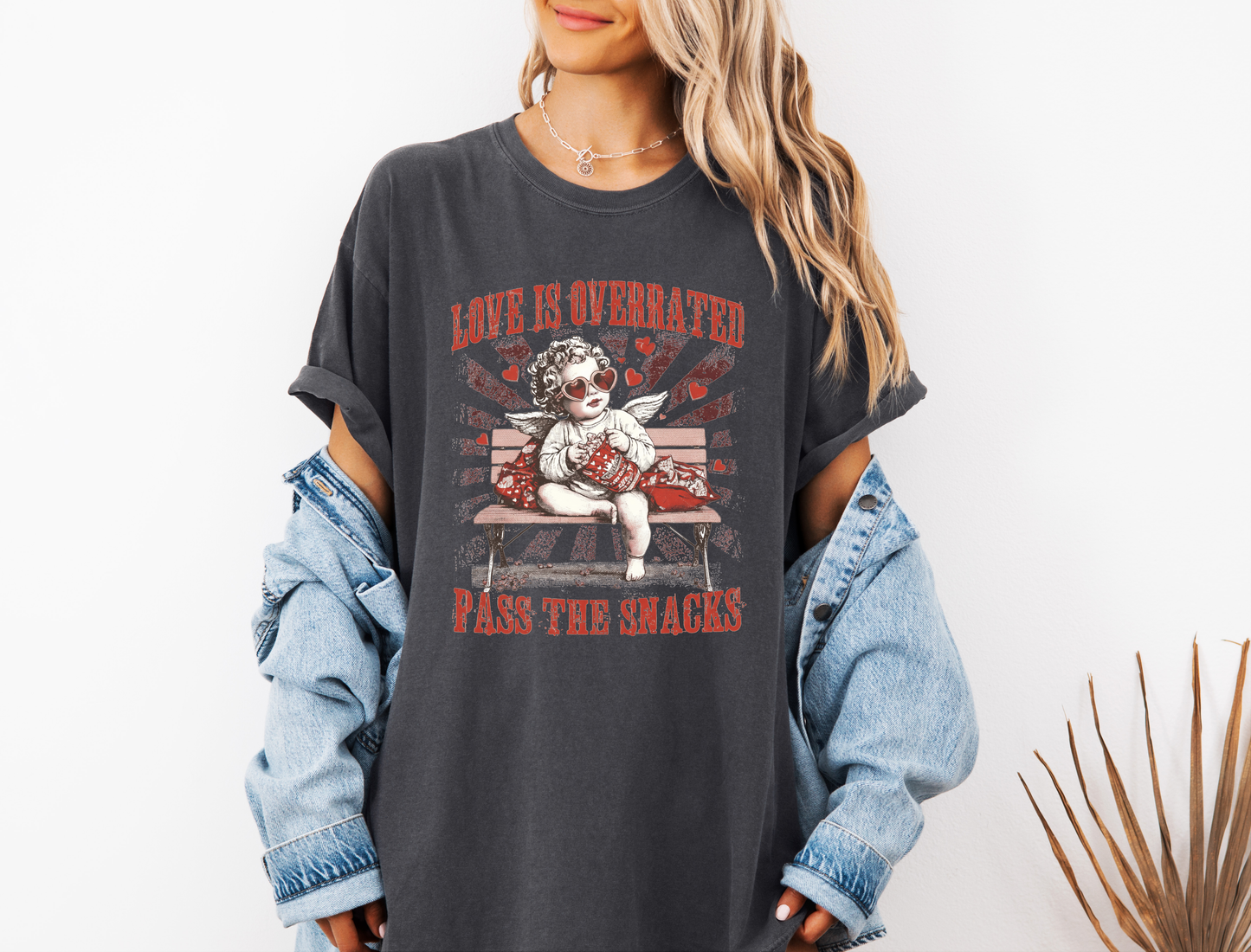 *NEW* LOVE IS OVERRATED PASS THE SNACKS CC SHIRT
