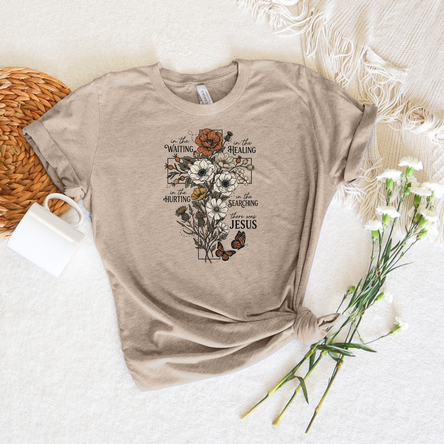 *NEW* FLORAL CROSS SHIRT