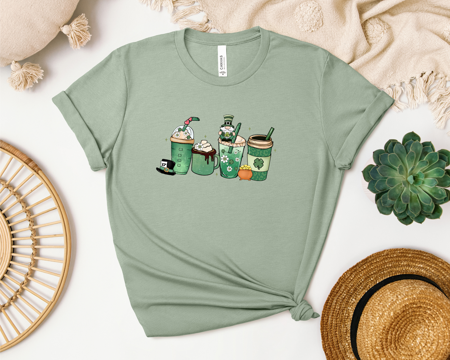 *NEW* ST. PATTY COFFEE CUPS SHIRT