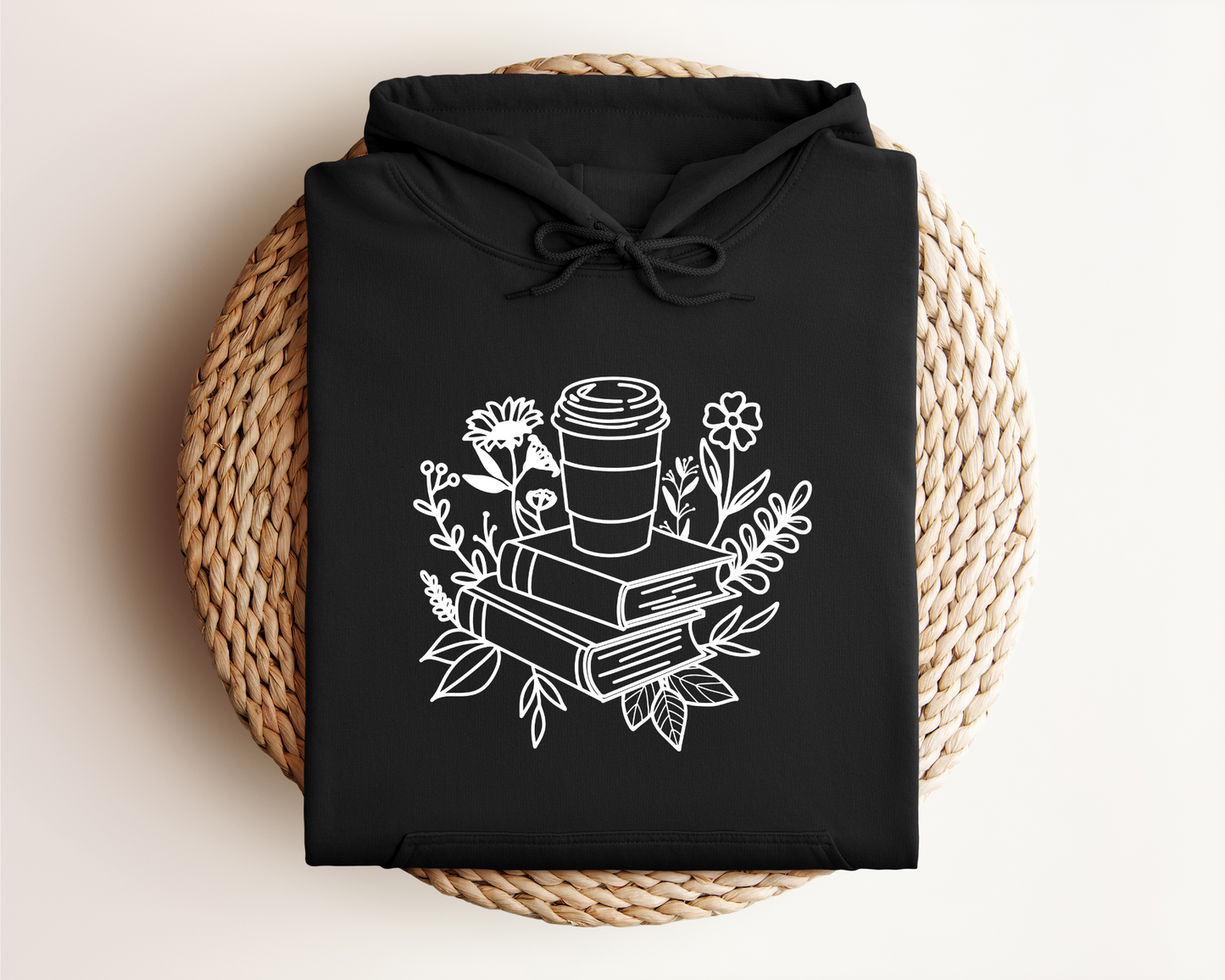 BOOKS AND COFFEE HOODIE