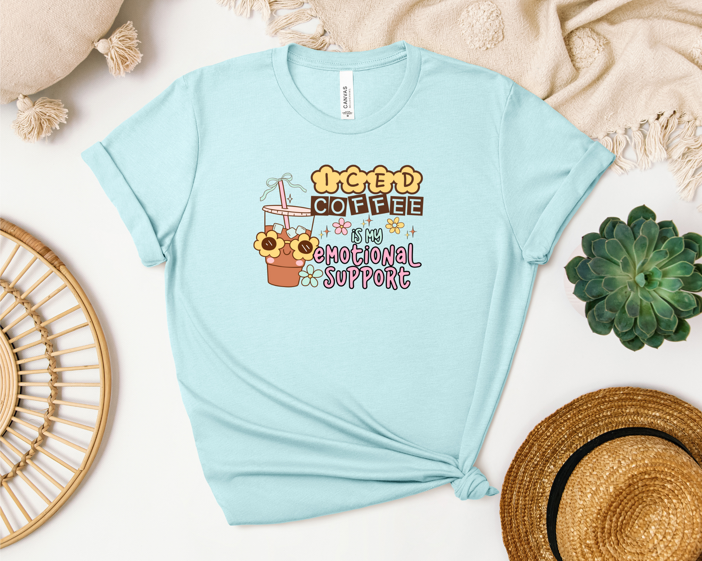 EMOTIONAL SUPPORT ICED COFFEE SHIRT