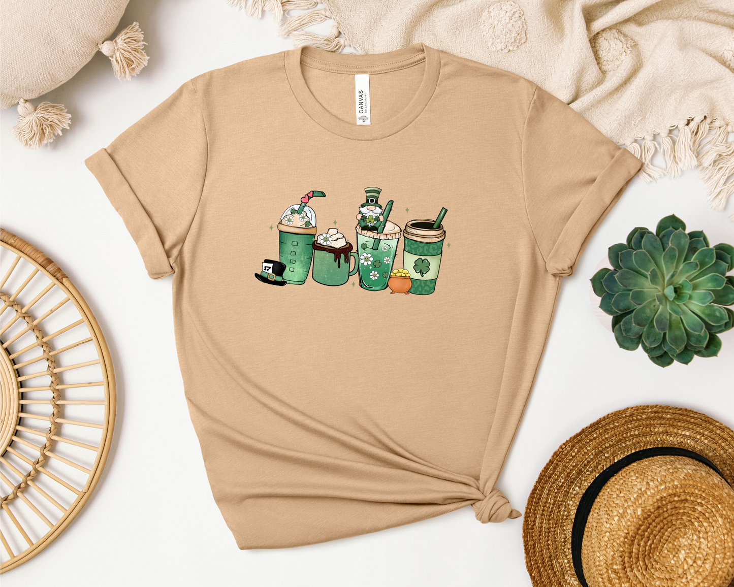 *NEW* ST. PATTY COFFEE CUPS SHIRT