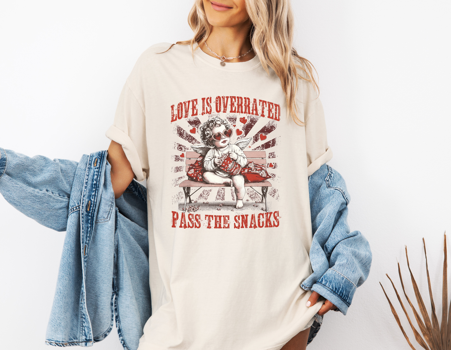 *NEW* LOVE IS OVERRATED PASS THE SNACKS CC SHIRT