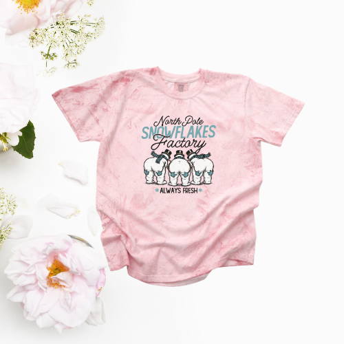*NEW* NORTH POLE SNOWFLAKES FACTORY CC SHIRT