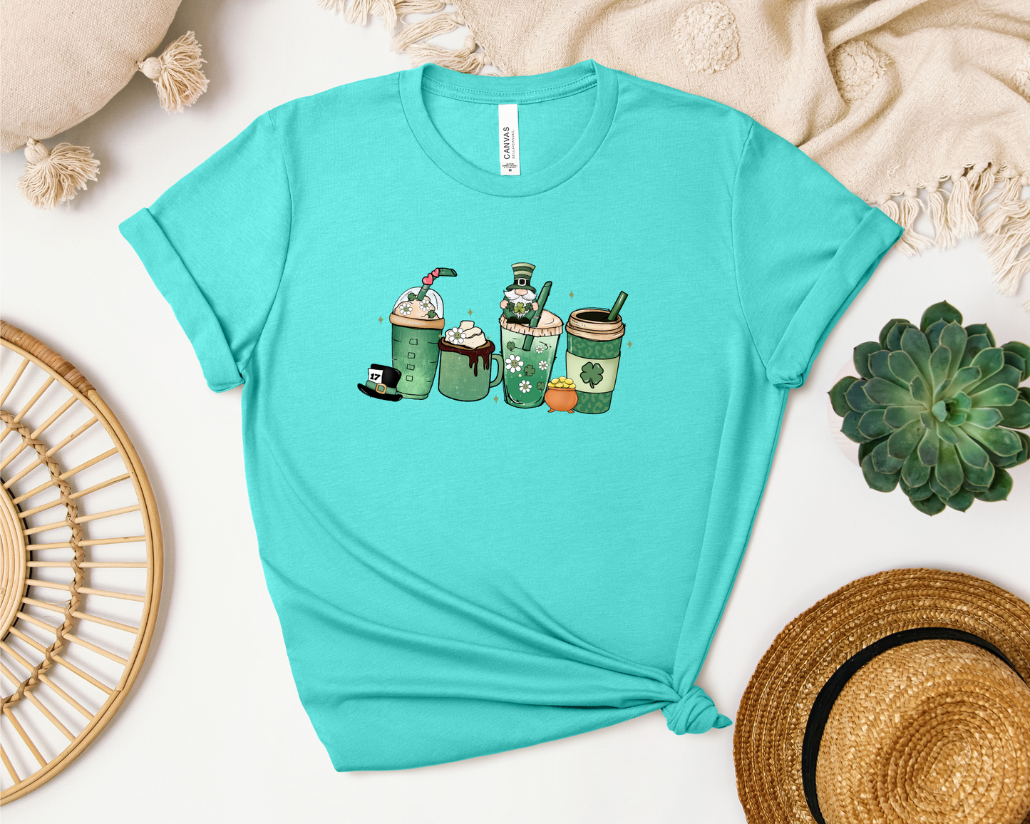 *NEW* ST. PATTY COFFEE CUPS SHIRT