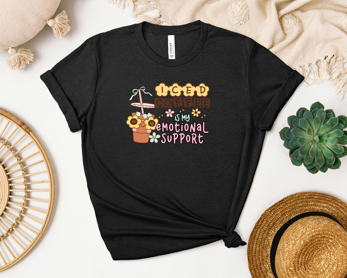 EMOTIONAL SUPPORT ICED COFFEE SHIRT