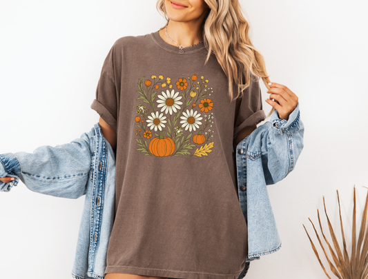 *NEW* BOHO MULTI FLORAL PUMPKIN CC SHIRT