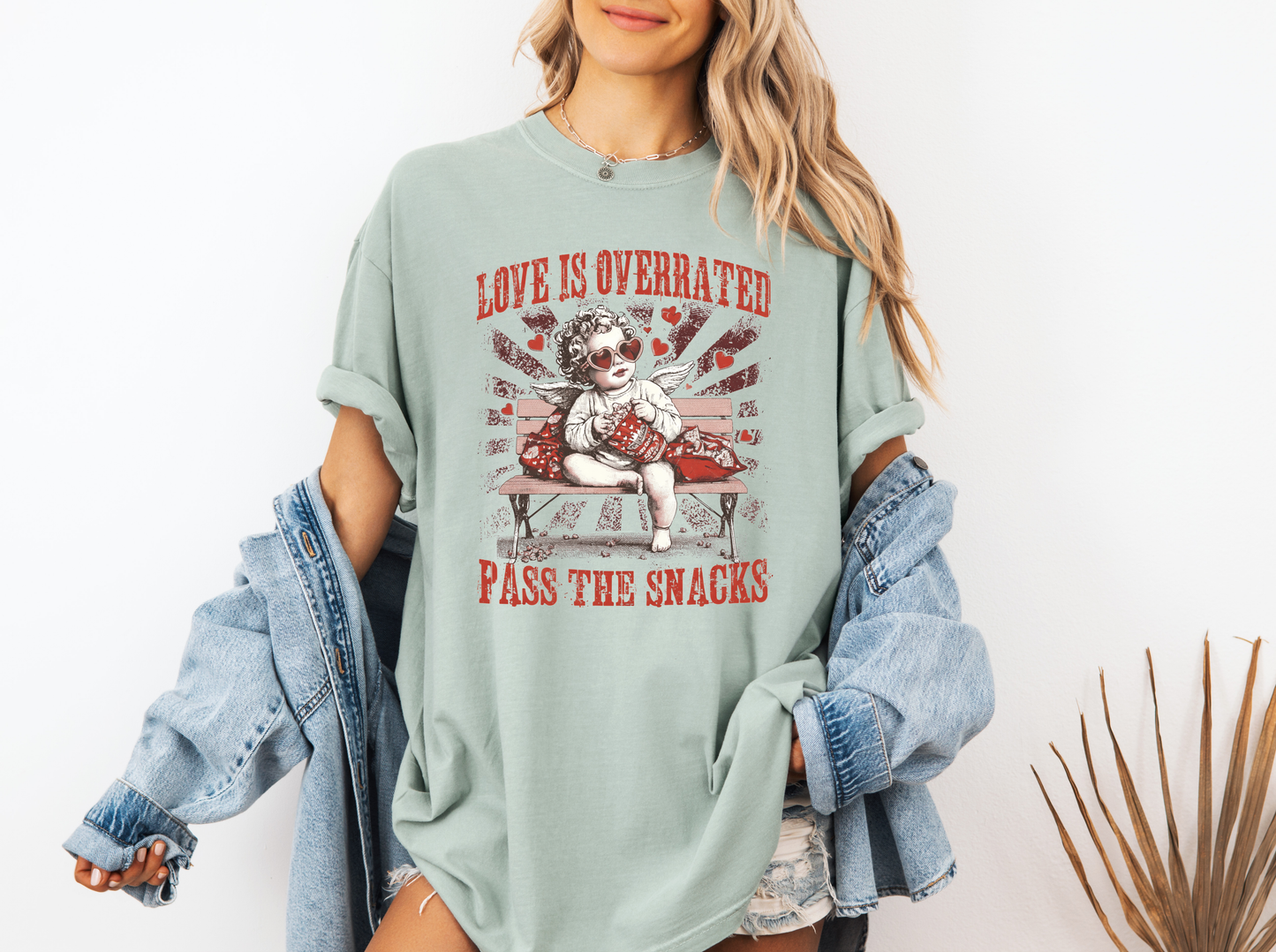 *NEW* LOVE IS OVERRATED PASS THE SNACKS CC SHIRT