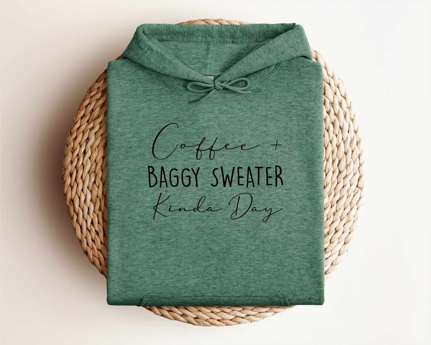 *NEW* COFFEE AND BAGGY SWEATER HOODIE