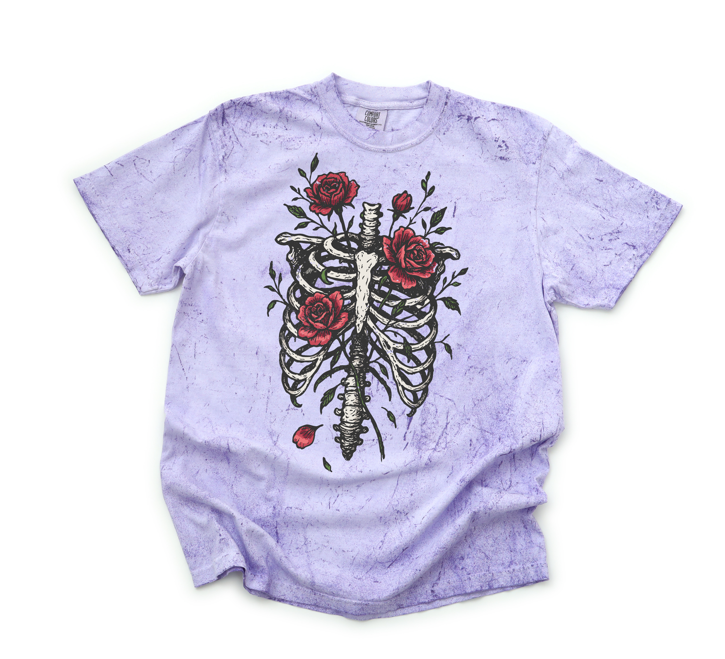 *NEW* SKELETON RIBCAGE ROSE CC SHIRT