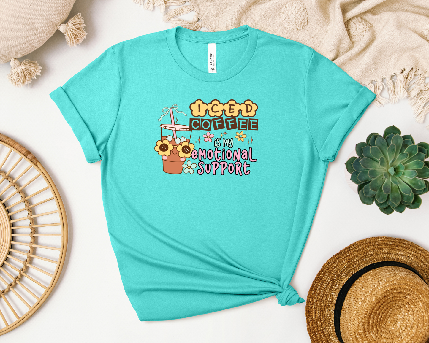 EMOTIONAL SUPPORT ICED COFFEE SHIRT