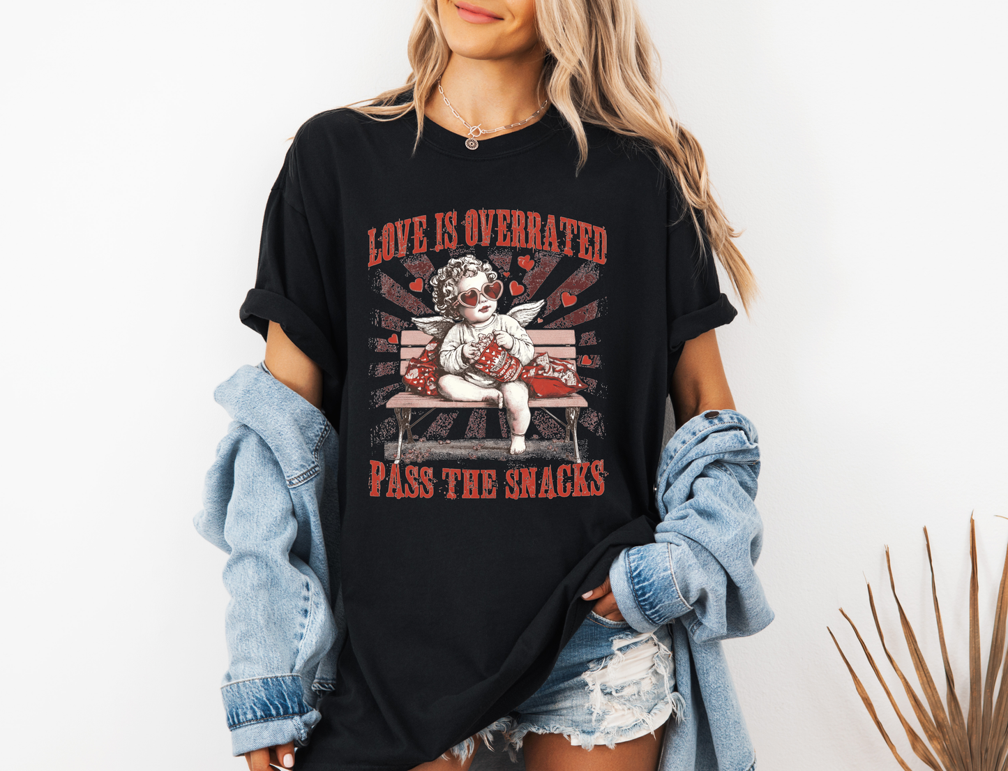 *NEW* LOVE IS OVERRATED PASS THE SNACKS CC SHIRT