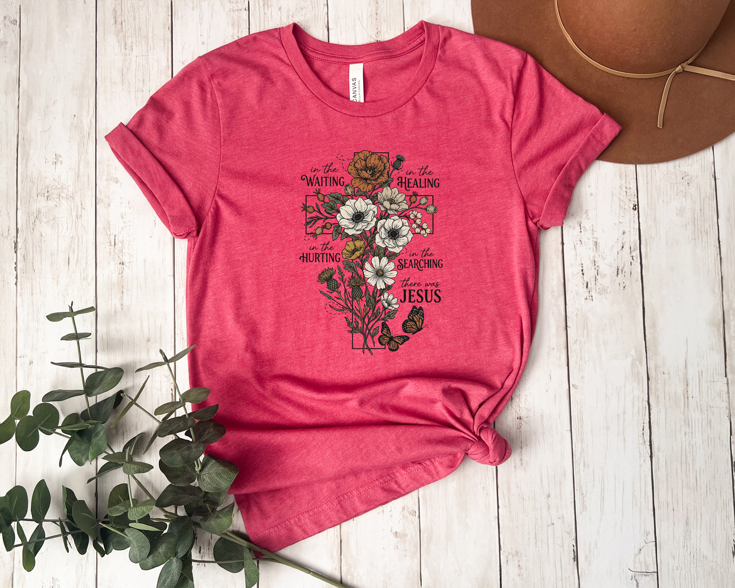 *NEW* FLORAL CROSS SHIRT