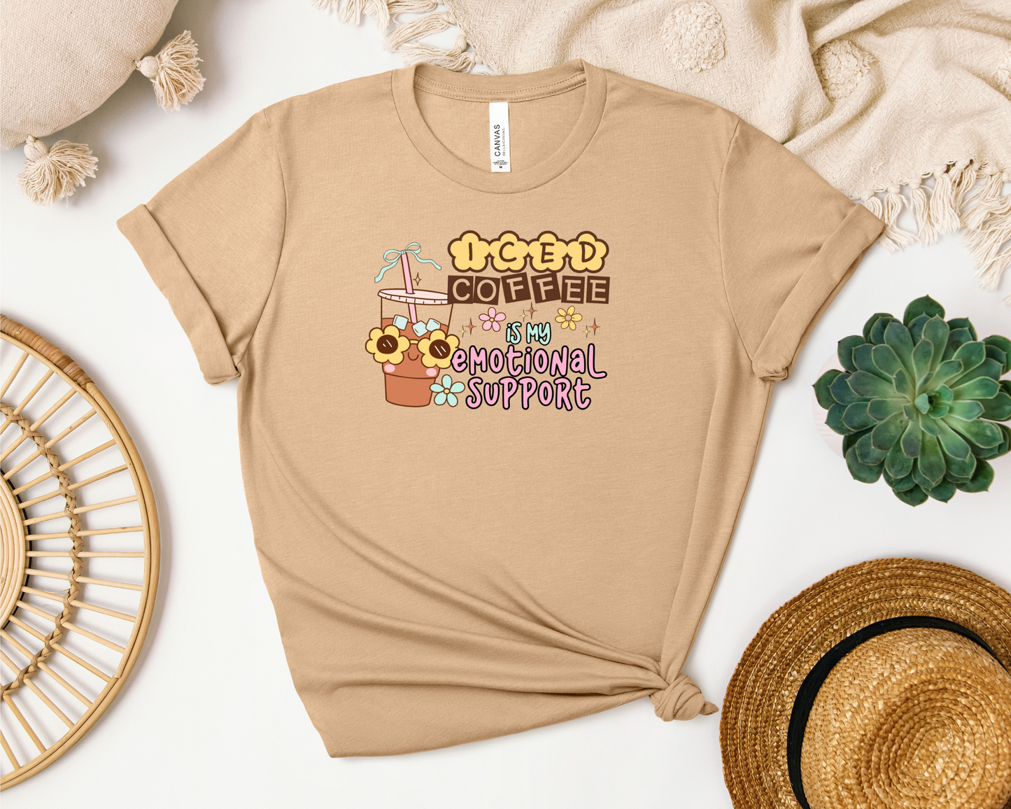 EMOTIONAL SUPPORT ICED COFFEE SHIRT
