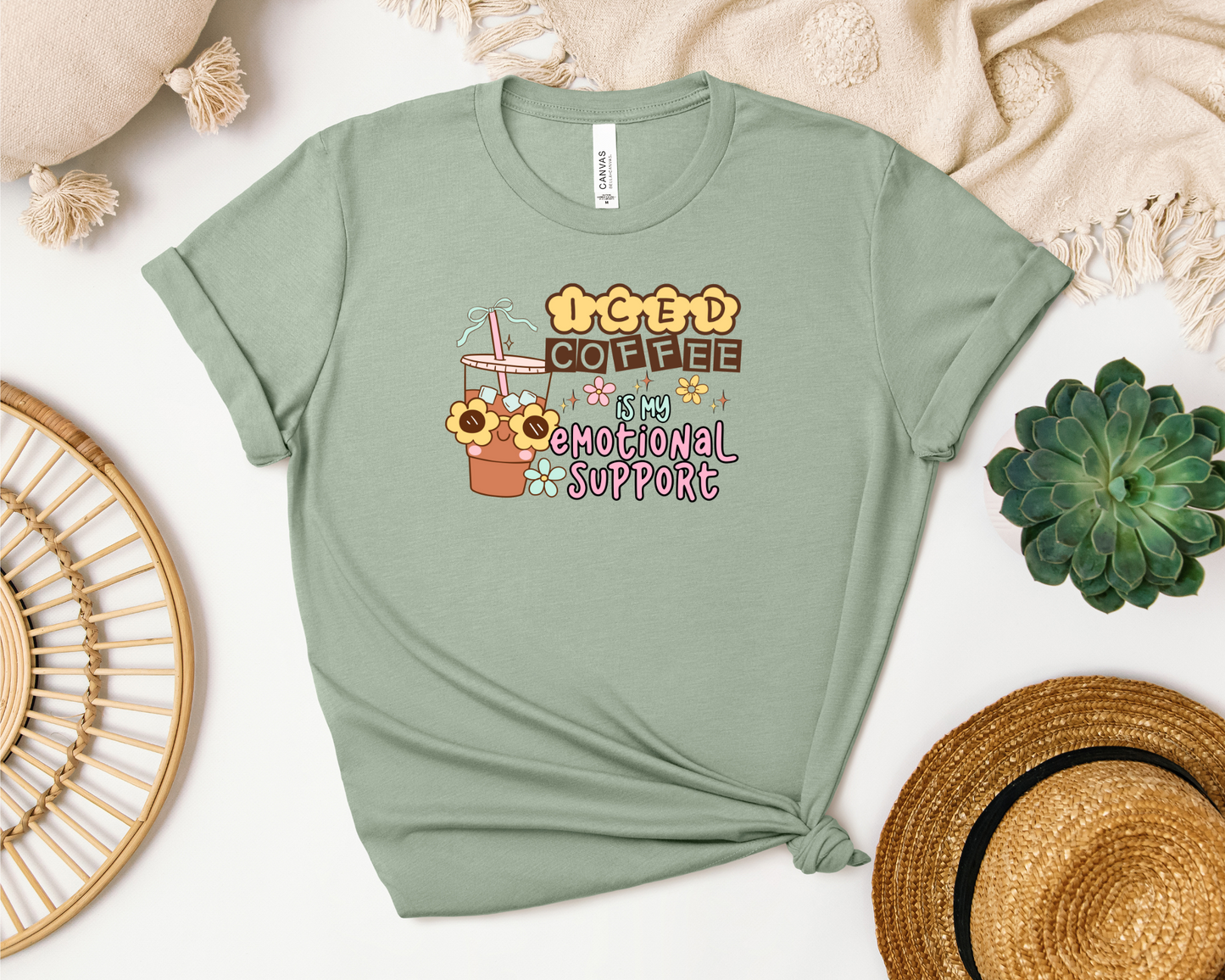 EMOTIONAL SUPPORT ICED COFFEE SHIRT