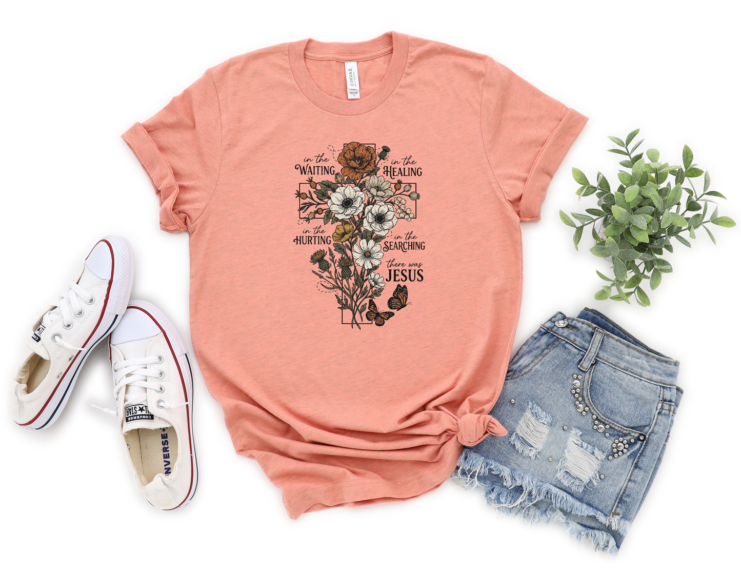 *NEW* FLORAL CROSS SHIRT