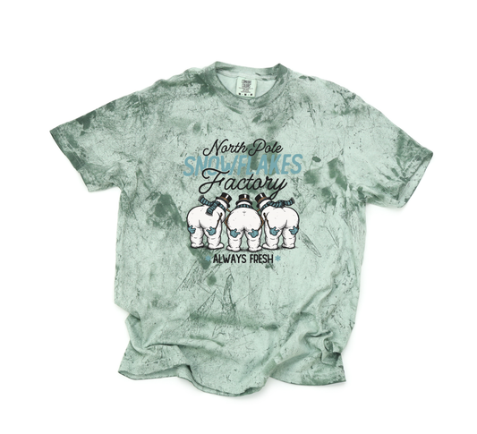 *NEW* NORTH POLE SNOWFLAKES FACTORY CC SHIRT