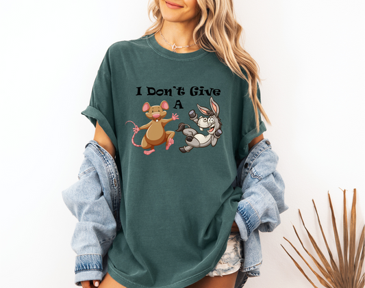 I DON'T GIVE A RAT DONKEY CC SHIRT