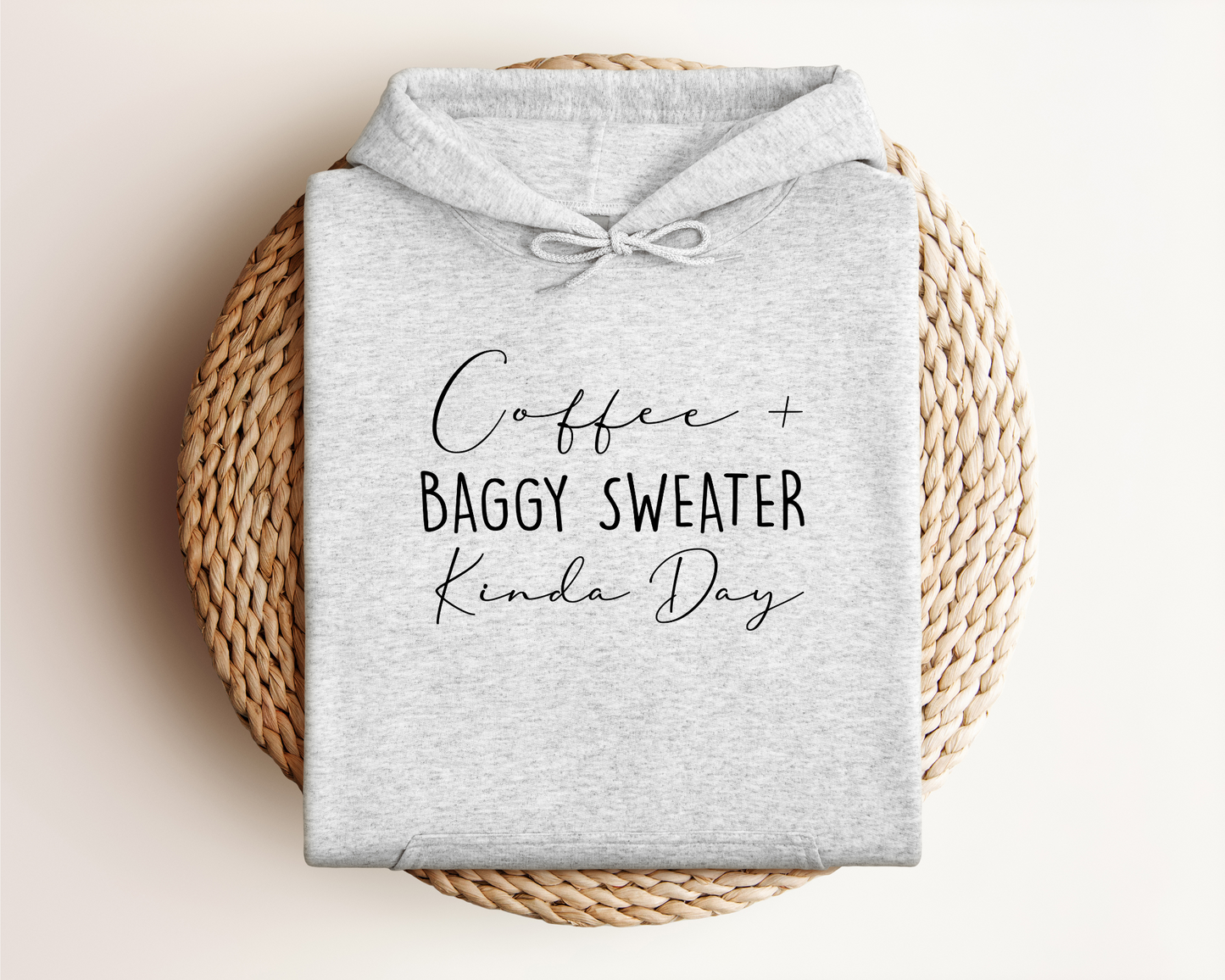 *NEW* COFFEE AND BAGGY SWEATER HOODIE