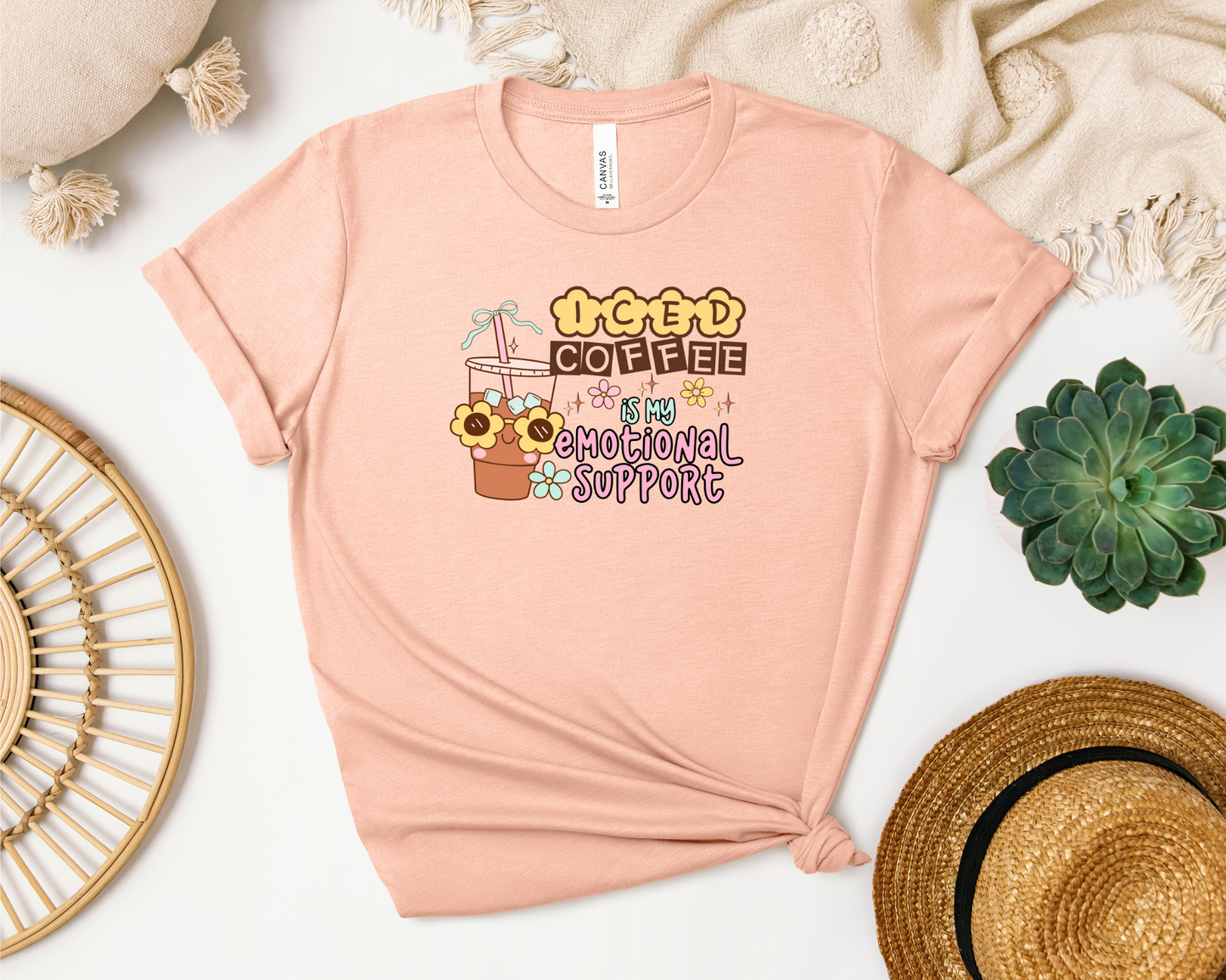 EMOTIONAL SUPPORT ICED COFFEE SHIRT