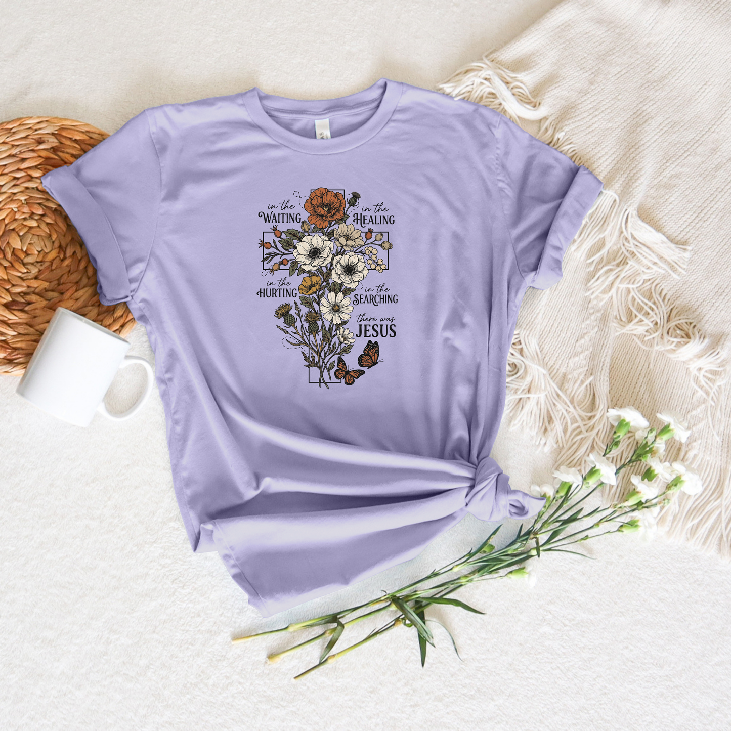 *NEW* FLORAL CROSS SHIRT