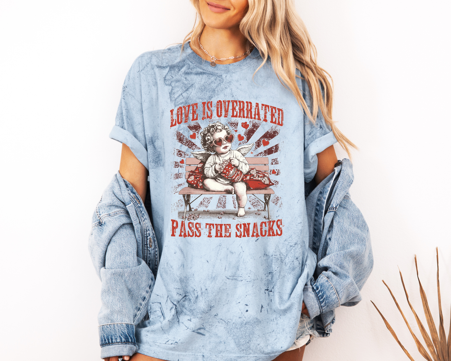 *NEW* LOVE IS OVERRATED PASS THE SNACKS CC SHIRT