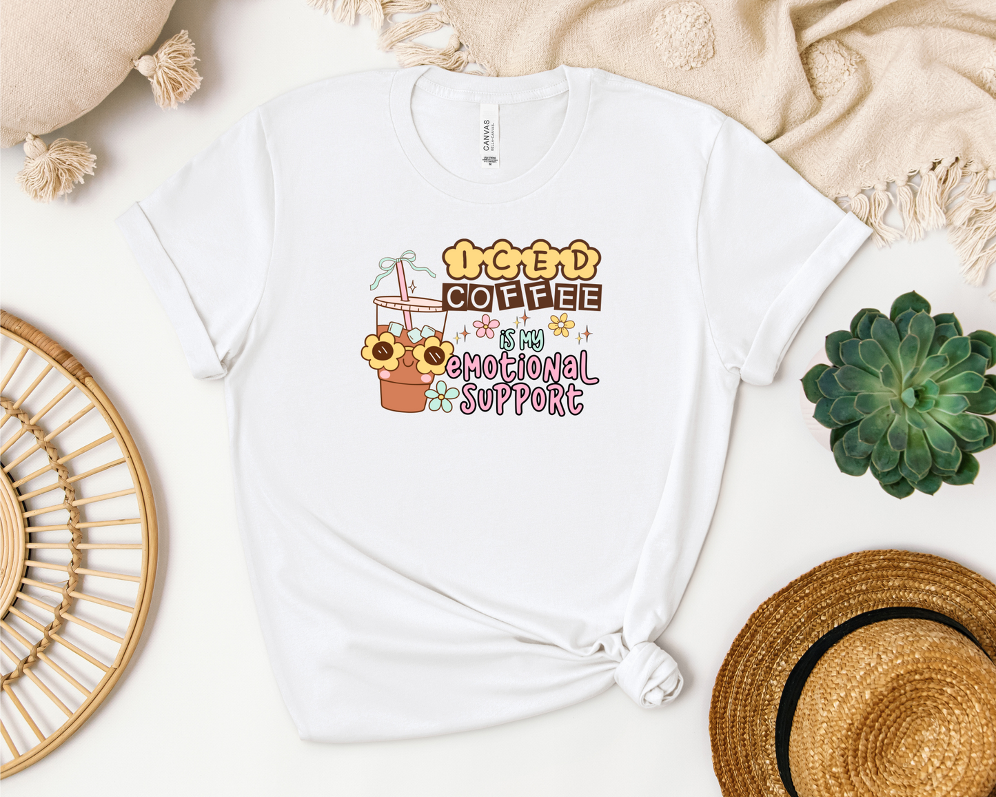 EMOTIONAL SUPPORT ICED COFFEE SHIRT