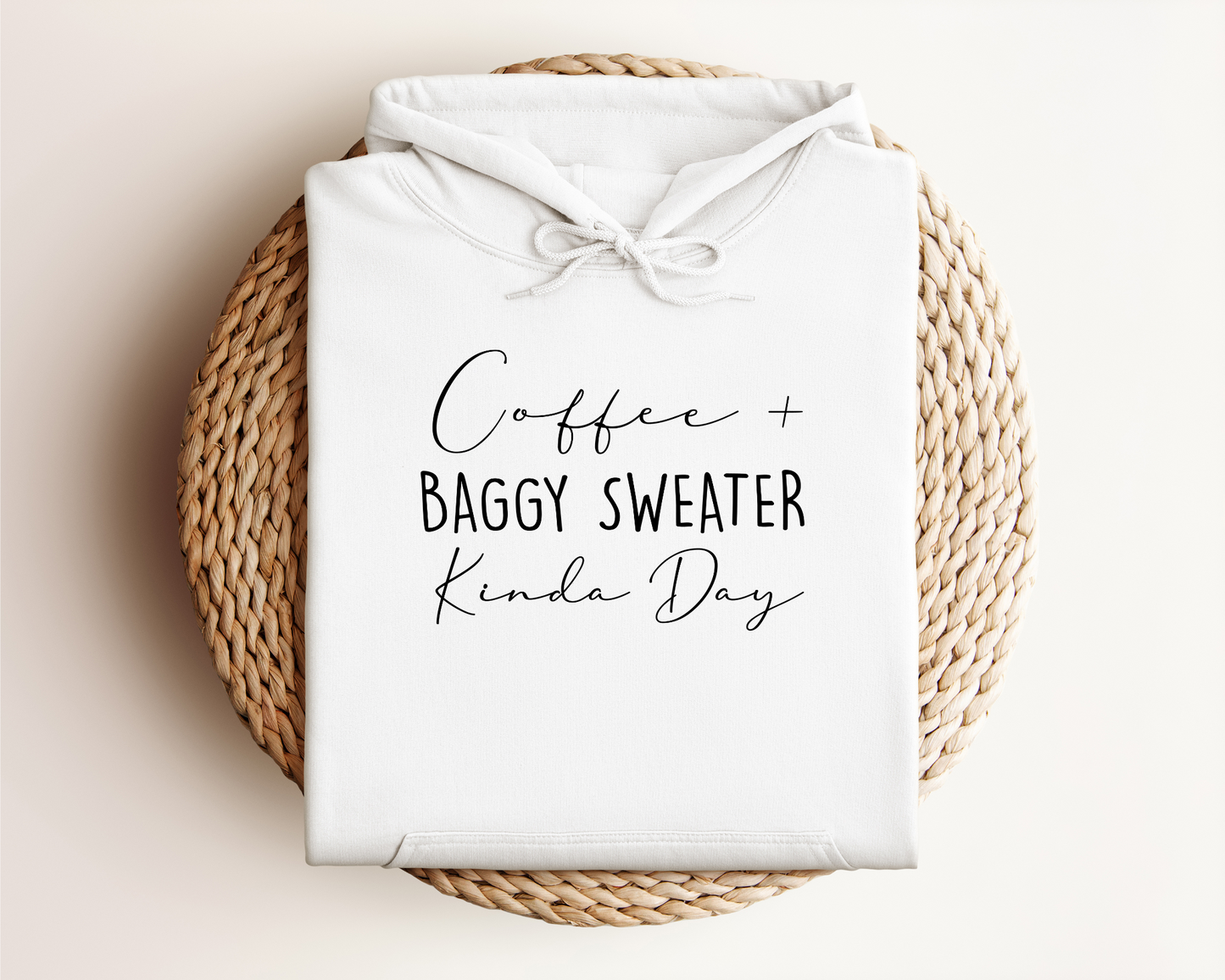 *NEW* COFFEE AND BAGGY SWEATER HOODIE