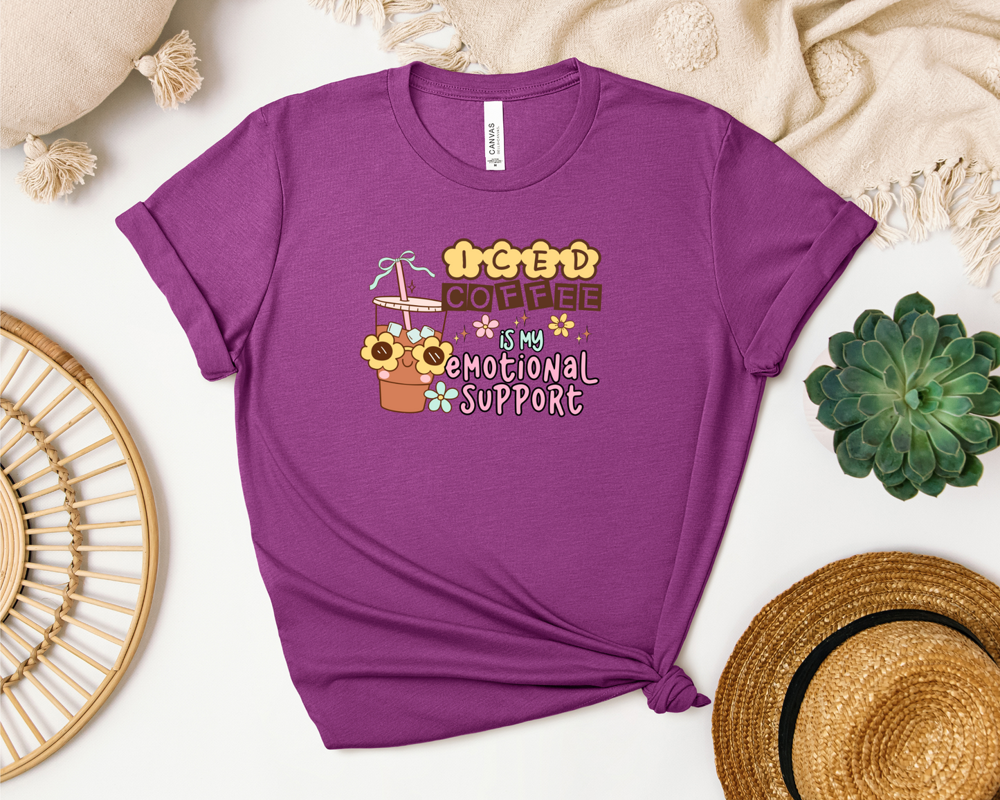 EMOTIONAL SUPPORT ICED COFFEE SHIRT