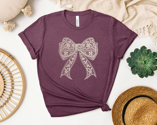 *NEW* LACE BOW SHIRT
