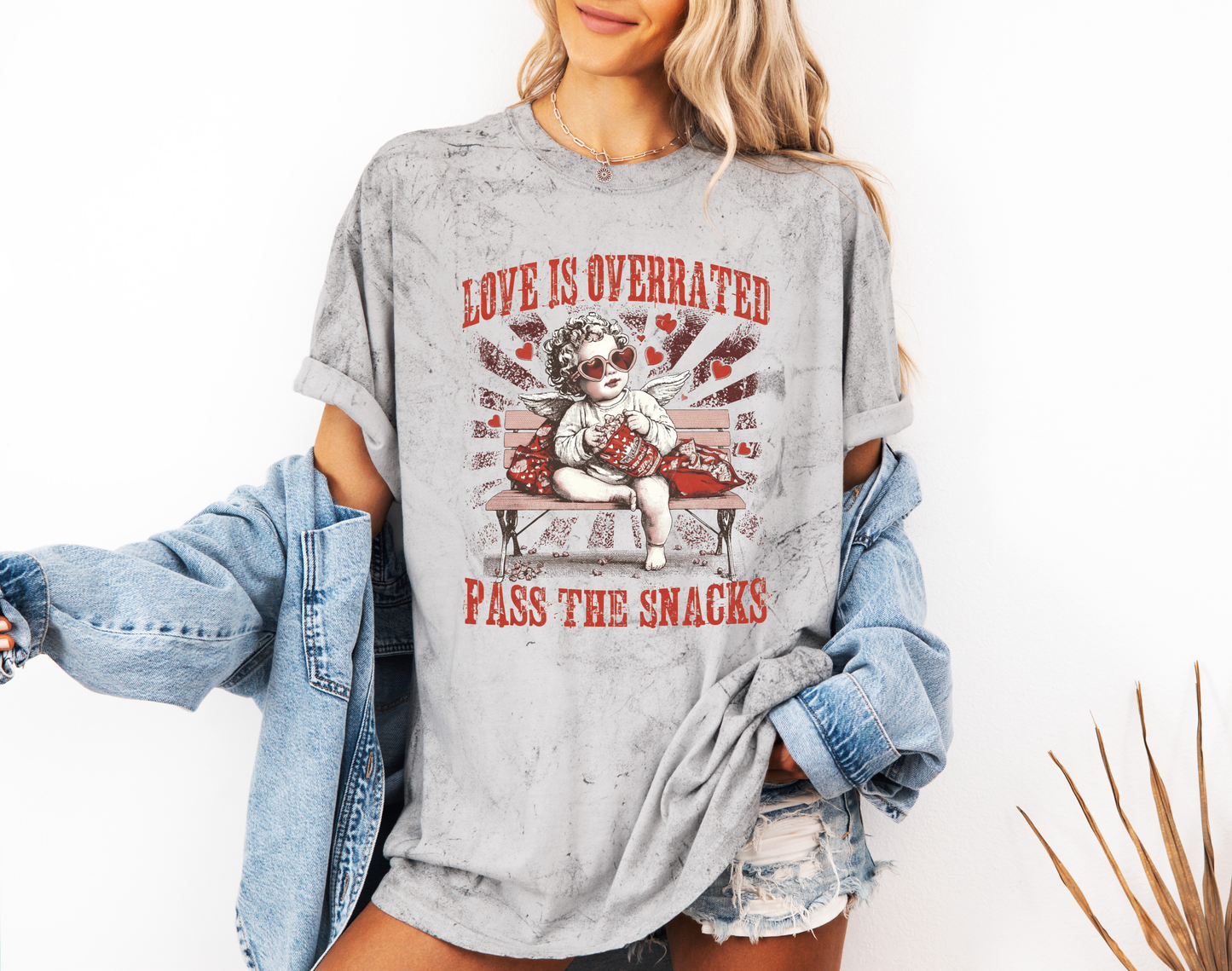*NEW* LOVE IS OVERRATED PASS THE SNACKS CC SHIRT