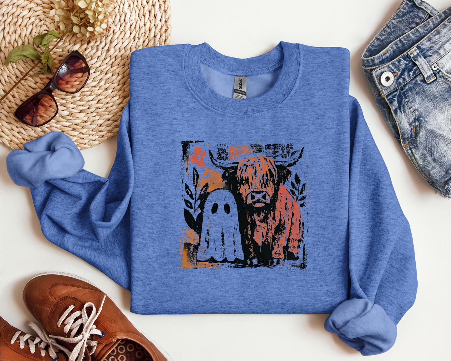 HIGHLAND COW AND GHOST CREW