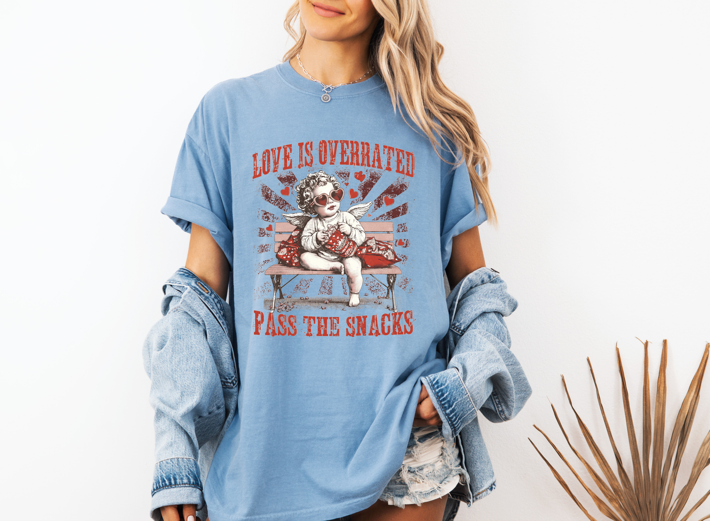 *NEW* LOVE IS OVERRATED PASS THE SNACKS CC SHIRT