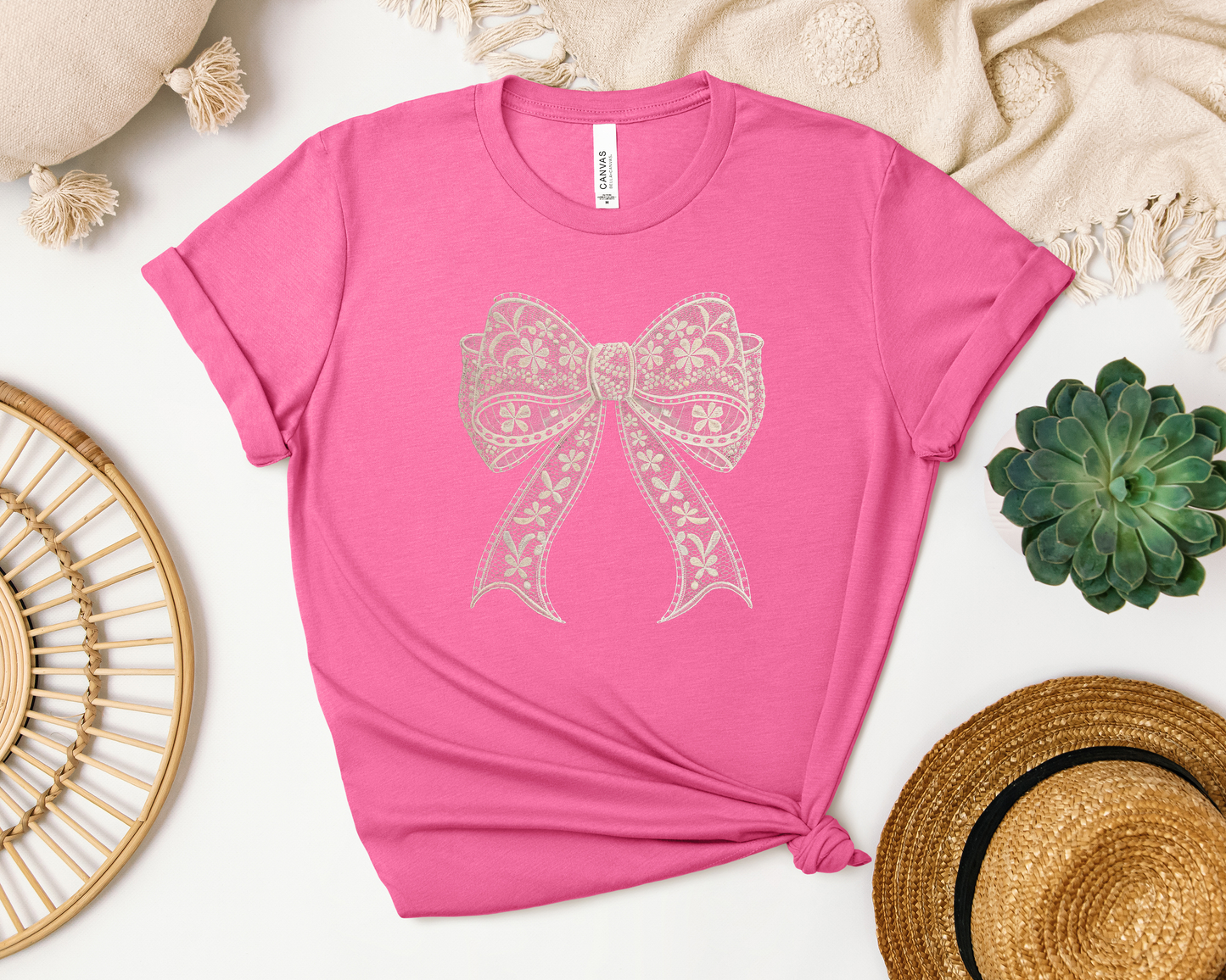 *NEW* LACE BOW SHIRT